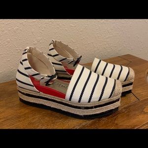 Isabel Toledo Platform Espadrille Sandals Size 7.5